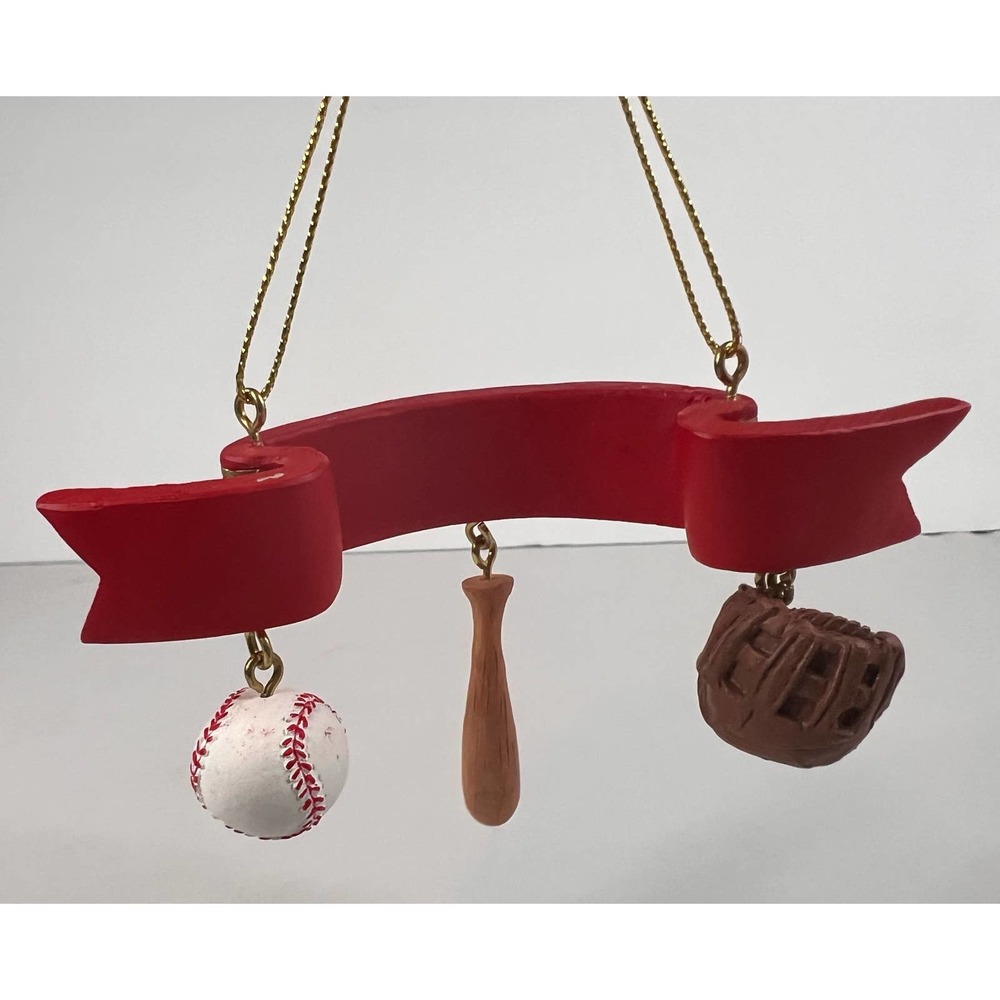 Baseball Christmas Ornament Bat Ball Glove - Picture 2 of 8
